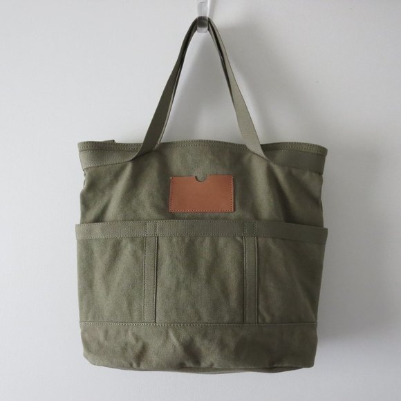 Madewell Handbags - Madewell The Canvas Camden Tote/Crossbody Bag, Olive Tree